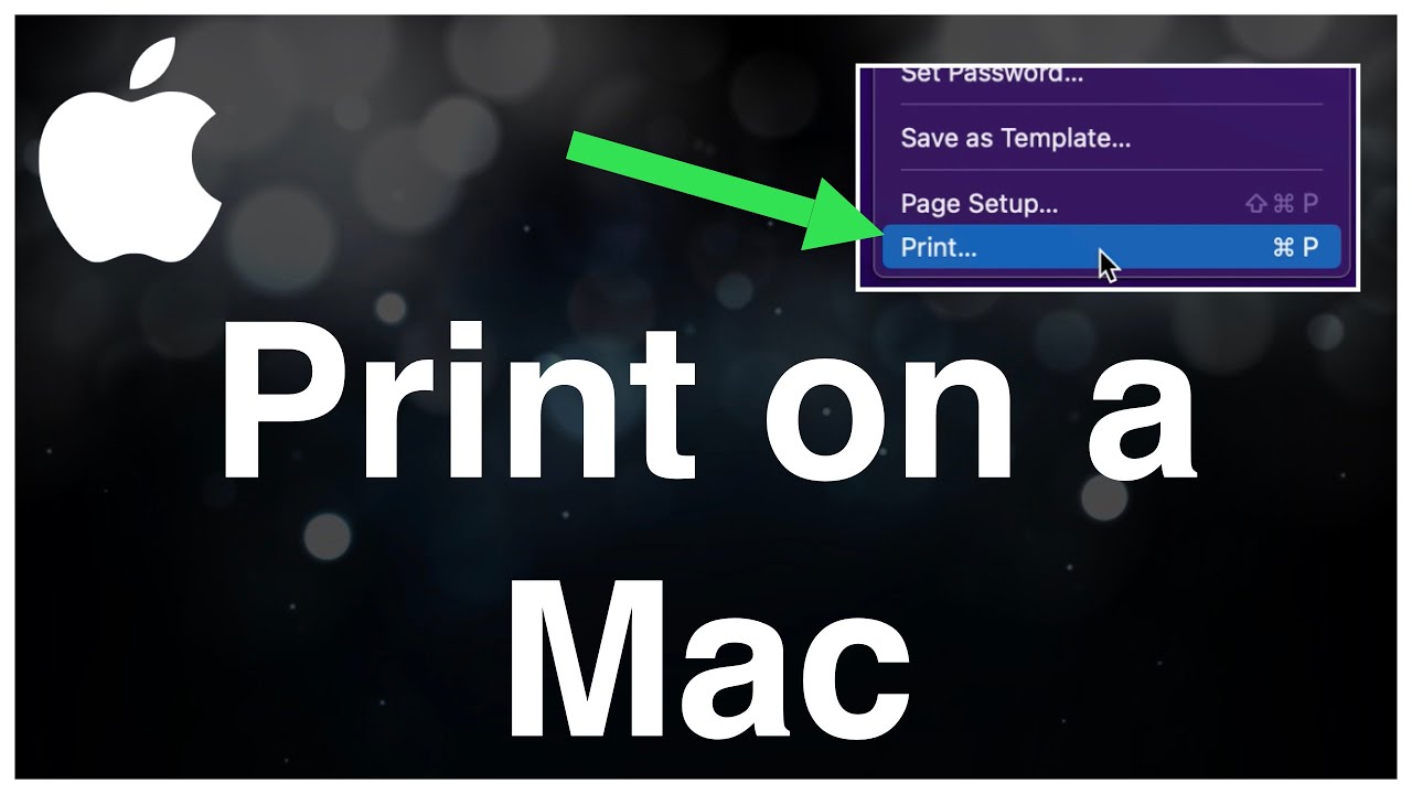 how to print on mac