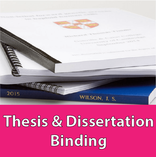 where can i bind my dissertation in London ?