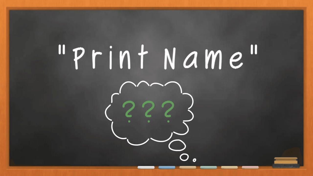 what is print name