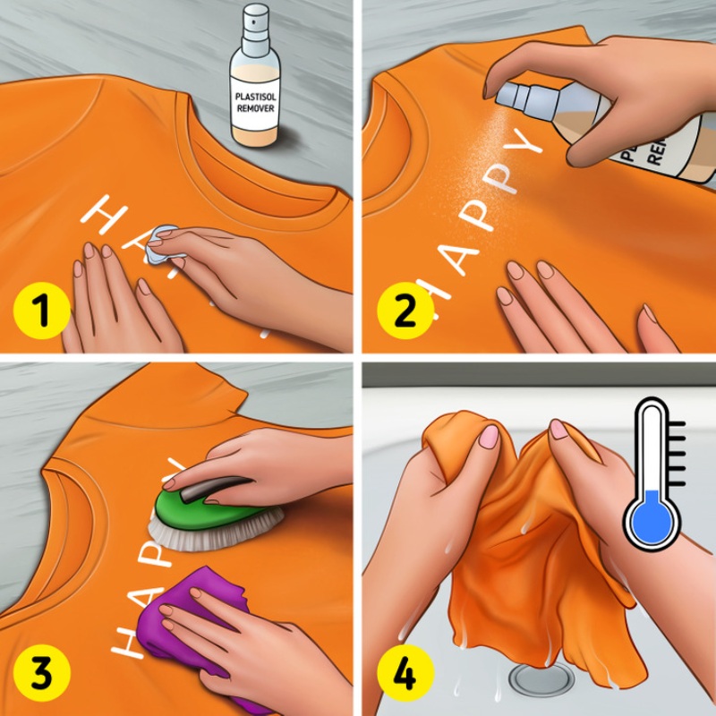 how to remove print from clothes